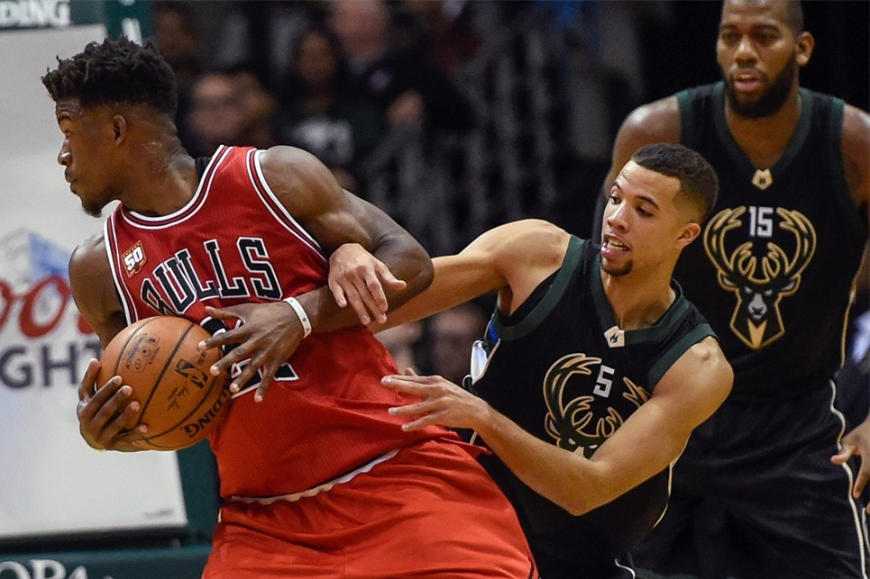 NBA常规赛：密尔沃基雄鹿对阵芝加哥公牛