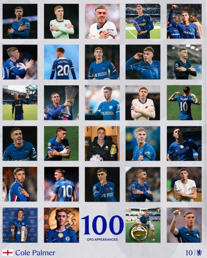 才花了4700万！帕尔默切尔西百场造73球，这波转会真香！#